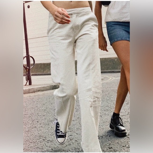 Brandy Melville fleur white pants - Picture 1 of 8